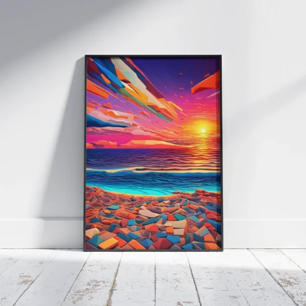 Cubbeach Sunset Poster - Image 2