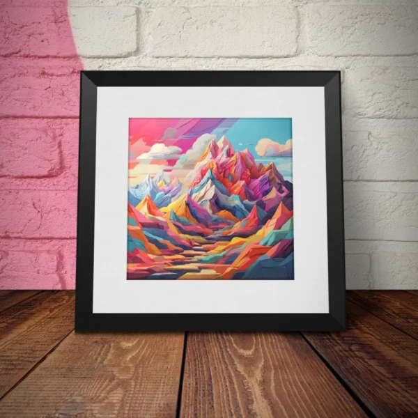 Dreamy Pastel Peaks poster - Image 2