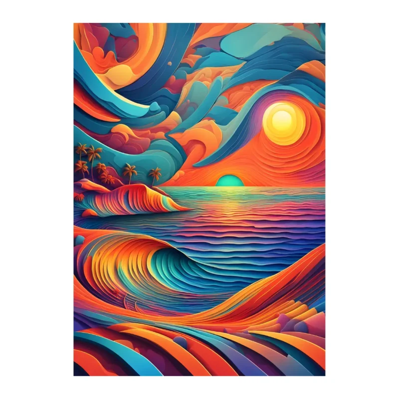 Ripple Sunset poster
