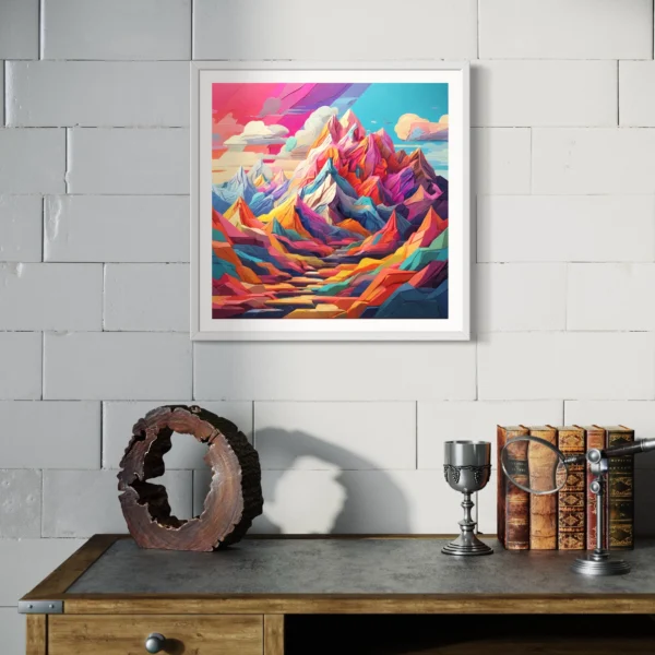 Dreamy Pastel Peaks poster - Image 3