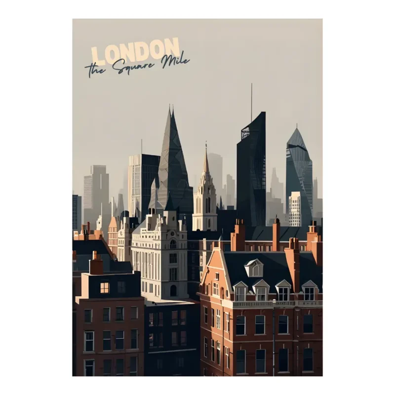 London - The Square Mile Poster