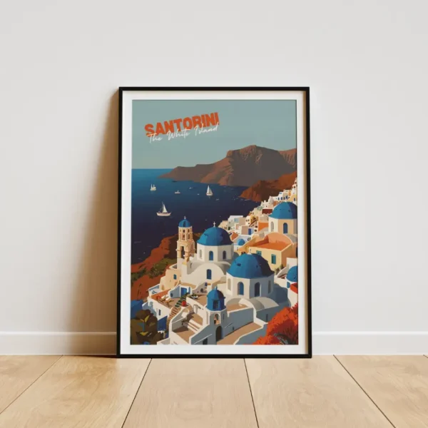 Santorini - The White Island Poster - Image 2